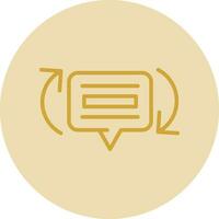 Feedback Loops Vector Icon Design