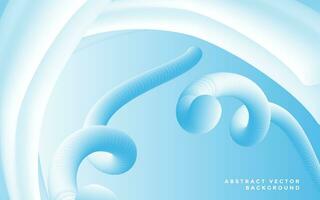 Blue flow wavy design background vector. Blue wavy design background vector