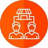 Market Segmentation Vector Icon Design