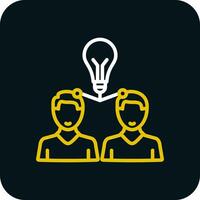 Knowledge Sharing Vector Icon Design