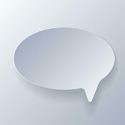 Papercut Grey White Speech Bubbles. 3D Papercraft cut talk frame icon for posters and flyers, presentation, web, social media, design, banner, stickers  and stories