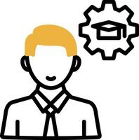 Knowledge Management Vector Icon Design