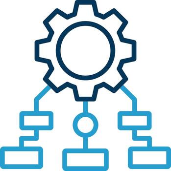 Process Mapping Vector Icon Design