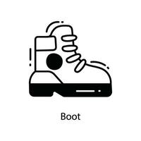 Boot doodle Icon Design illustration. Agriculture Symbol on White background EPS 10 File vector