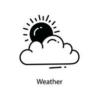 Weather doodle Icon Design illustration. Agriculture Symbol on White background EPS 10 File vector