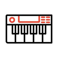 vector image of piano keyboard icon. Suitable for use in web applications, mobile applications and print media. isolated on white background.