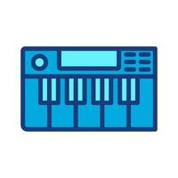 vector image of piano keyboard icon. Suitable for use in web applications, mobile applications and print media. isolated on white background.