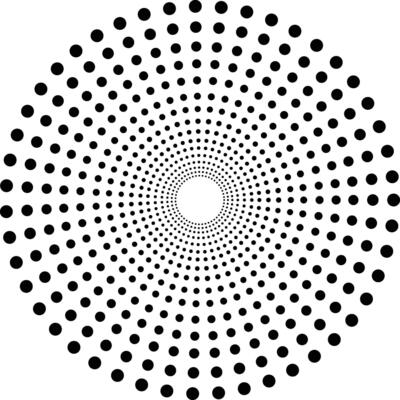 Black Halftone Circle