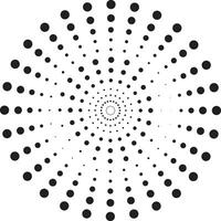 Black Halftone Circle vector