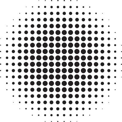 Black Halftone Circle