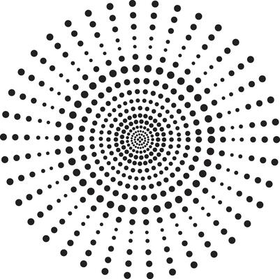 Black Halftone Circle