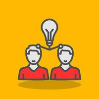 Knowledge Sharing Vector Icon Design