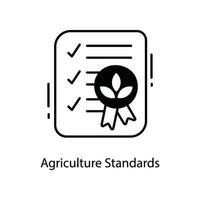 Agriculture Standards doodle Icon Design illustration. Agriculture Symbol on White background EPS 10 File vector
