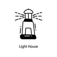 Light House doodle Icon Design illustration. Agriculture Symbol on White background EPS 10 File vector