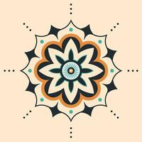 Indian Mandala. Ethnic Colorful Design. Vector Illustration