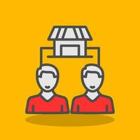 Market Segmentation Vector Icon Design