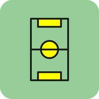 Football Pitch Vector Icon Design