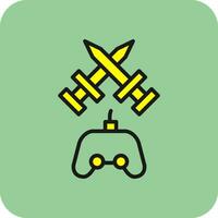 Fighting Game Vector Icon Design