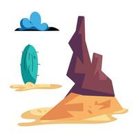 Trendy Canyon View vector