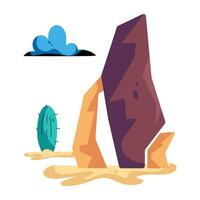 Trendy Desert Concepts vector