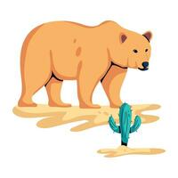 Trendy Gobi Bear vector