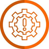 Operational Disruption Vector Icon Design