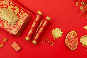 Chinese New Year background. AI Generative Pro Photo