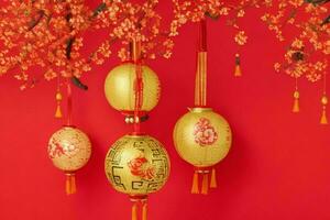 Chinese New Year background. AI Generative Pro Photo