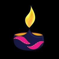 diwali diya animação video