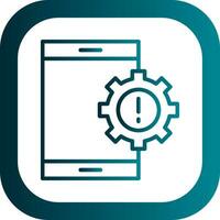 Mobile App Vulnerabilities Vector Icon Design