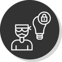 Intellectual Property Theft Vector Icon Design