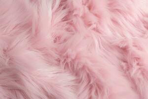 Wool texture pink fur. Generate Ai photo