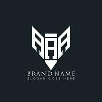 AAA letter logo. AAA creative monogram initials letter logo concept. AAA Unique modern flat abstract vector letter logo design.