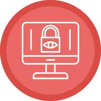 Internet Privacy Concerns Vector Icon Design