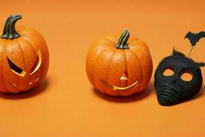 Spooky Halloween decoration background. AI Generative Pro Photo. AI Generative Pro Photo