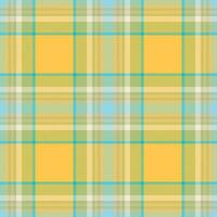 Plaid seamless pattern. Check fabric texture. Vector textile print.