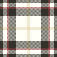 Plaid check pattern. Seamless fabric texture. Tartan textile print. vector
