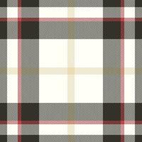 Plaid check pattern. Seamless fabric texture. Tartan textile print. vector