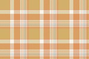Plaid background, check seamless pattern in beige. Vector fabric texture for textile print, wrapping paper, gift card or wallpaper.