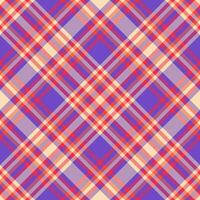 Check plaid fabric of textile tartan texture with a background seamless pattern vector. vector