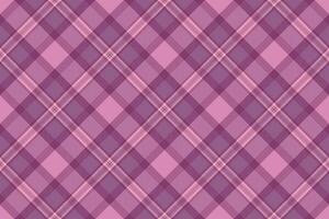 Textile vector tartan of seamless plaid fabric with a check background texture pattern.