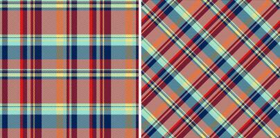Check pattern tartan of fabric texture plaid with a vector background seamless textile.