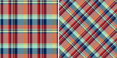 Check pattern tartan of fabric texture plaid with a vector background seamless textile.