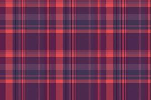 Fabric pattern tartan of background vector texture with a seamless plaid check textile.