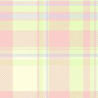 Pattern vector check of fabric tartan texture with a seamless plaid textile background.
