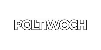 Poltiwoch in the Ethiopia emblem. The design features a geometric style, vector illustration with bold typography in a modern font. The graphic slogan lettering.