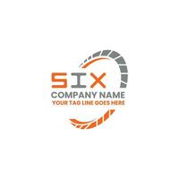 SIX letter logo vector design, SIX simple and modern logo. SIX luxurious alphabet design