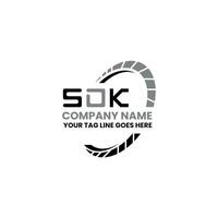 sdk letra logo vector diseño, sdk sencillo y moderno logo. sdk lujoso alfabeto diseño