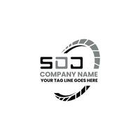 sdj letra logo vector diseño, sdj sencillo y moderno logo. sdj lujoso alfabeto diseño