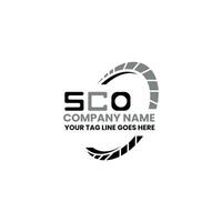 SCO letter logo vector design, SCO simple and modern logo. SCO luxurious alphabet design